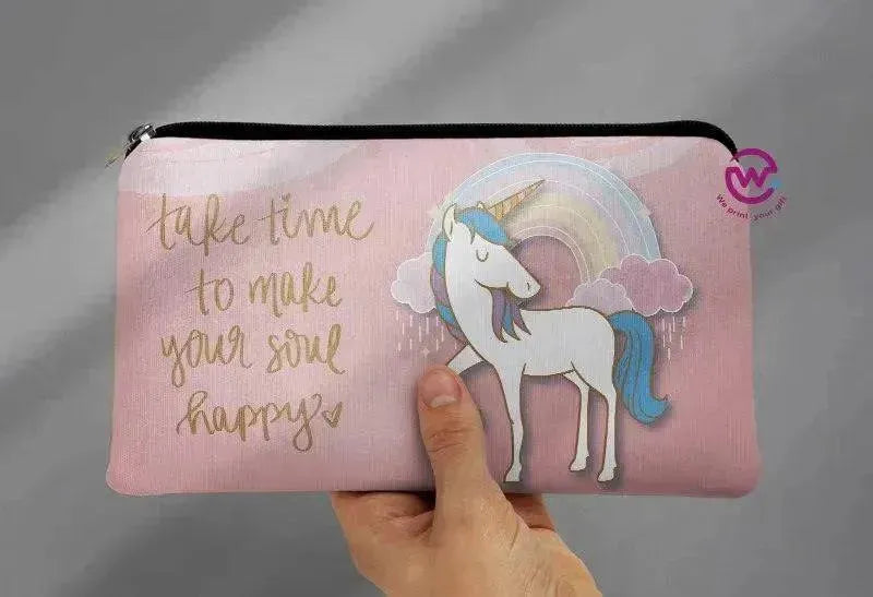 Canvas - Pencil Case - Unicorn - WE PRINT