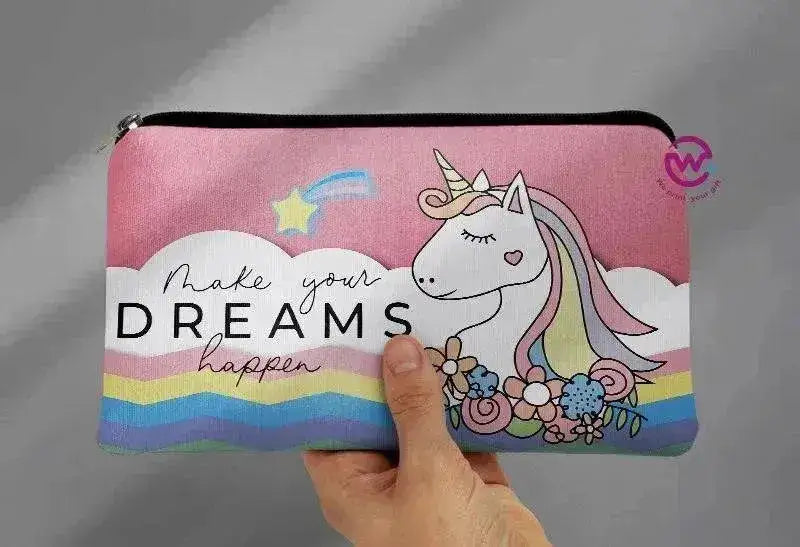 Canvas - Pencil Case - Unicorn - WE PRINT