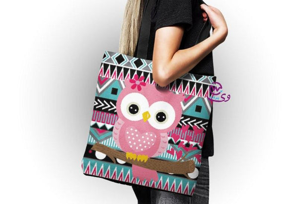 Canvas Tote Bag - Owl - weprint.yourgift
