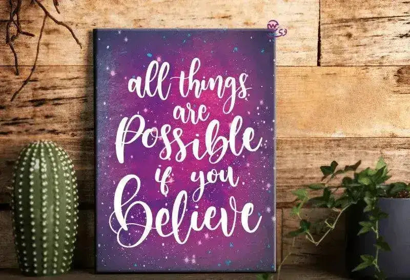 Canvas wall Frame -Motivational Quotes - WE PRINT