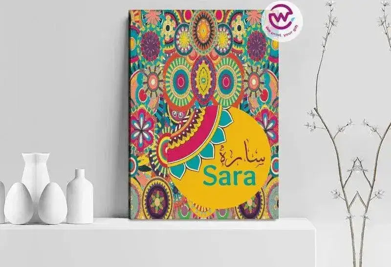 Canvas wall Frame - Names - WE PRINT