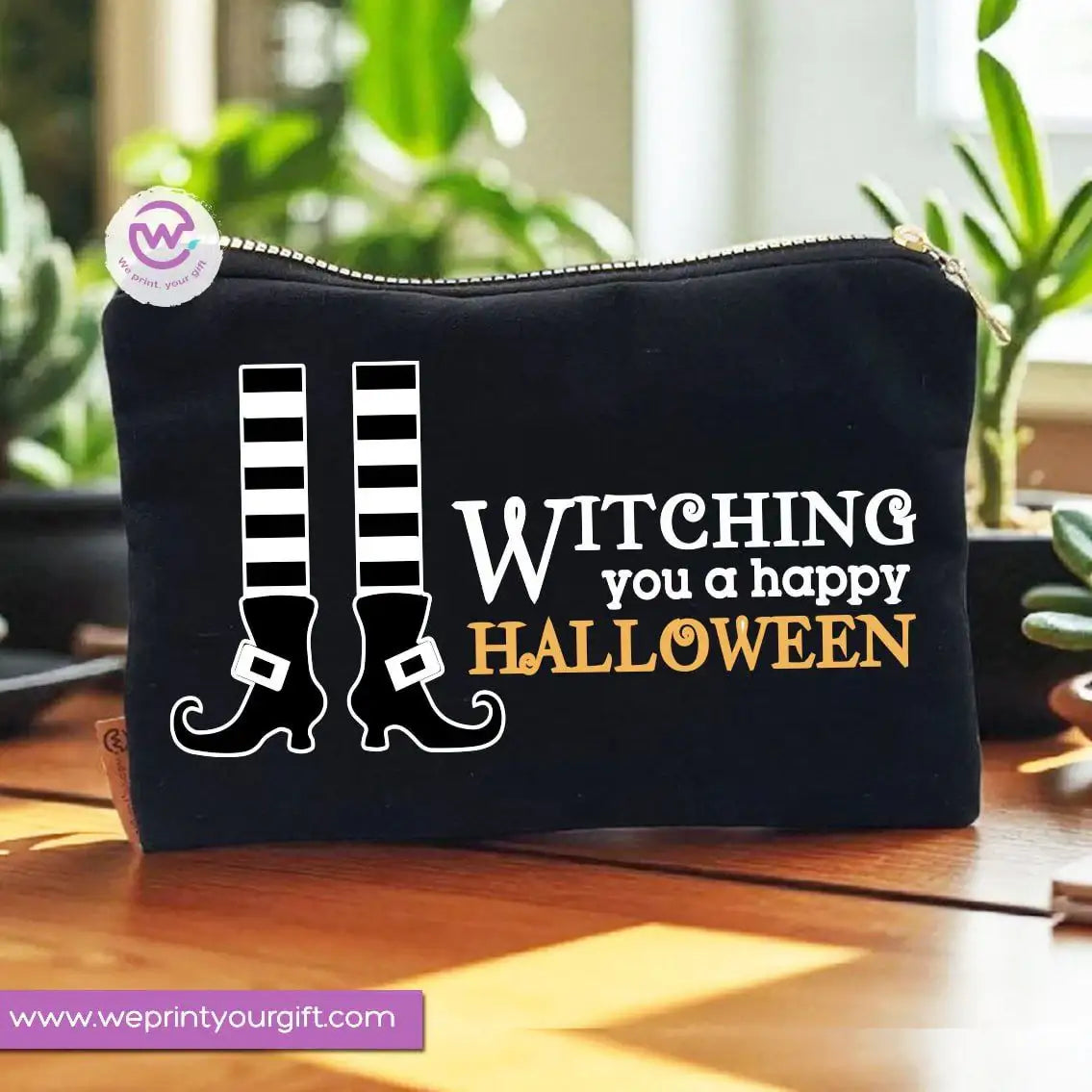 Halloween Makeup Bag & Pencil Case – Spooky Cotton Pouch with Fun Designs - WE PRINT