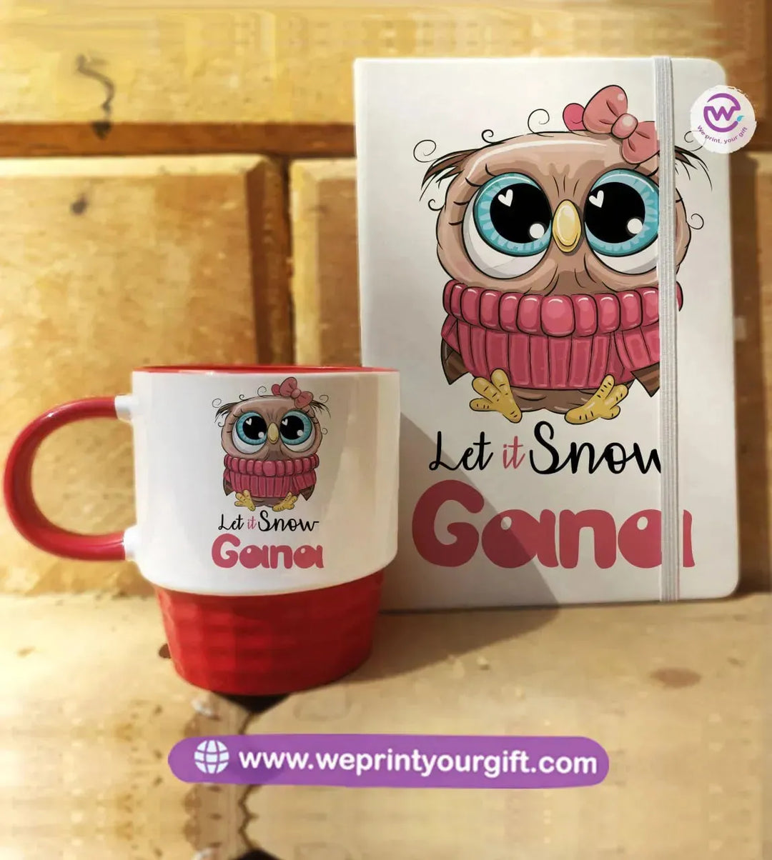 Christmas Set (Ribbed Mug + Rubber Notebook) - WE PRINT