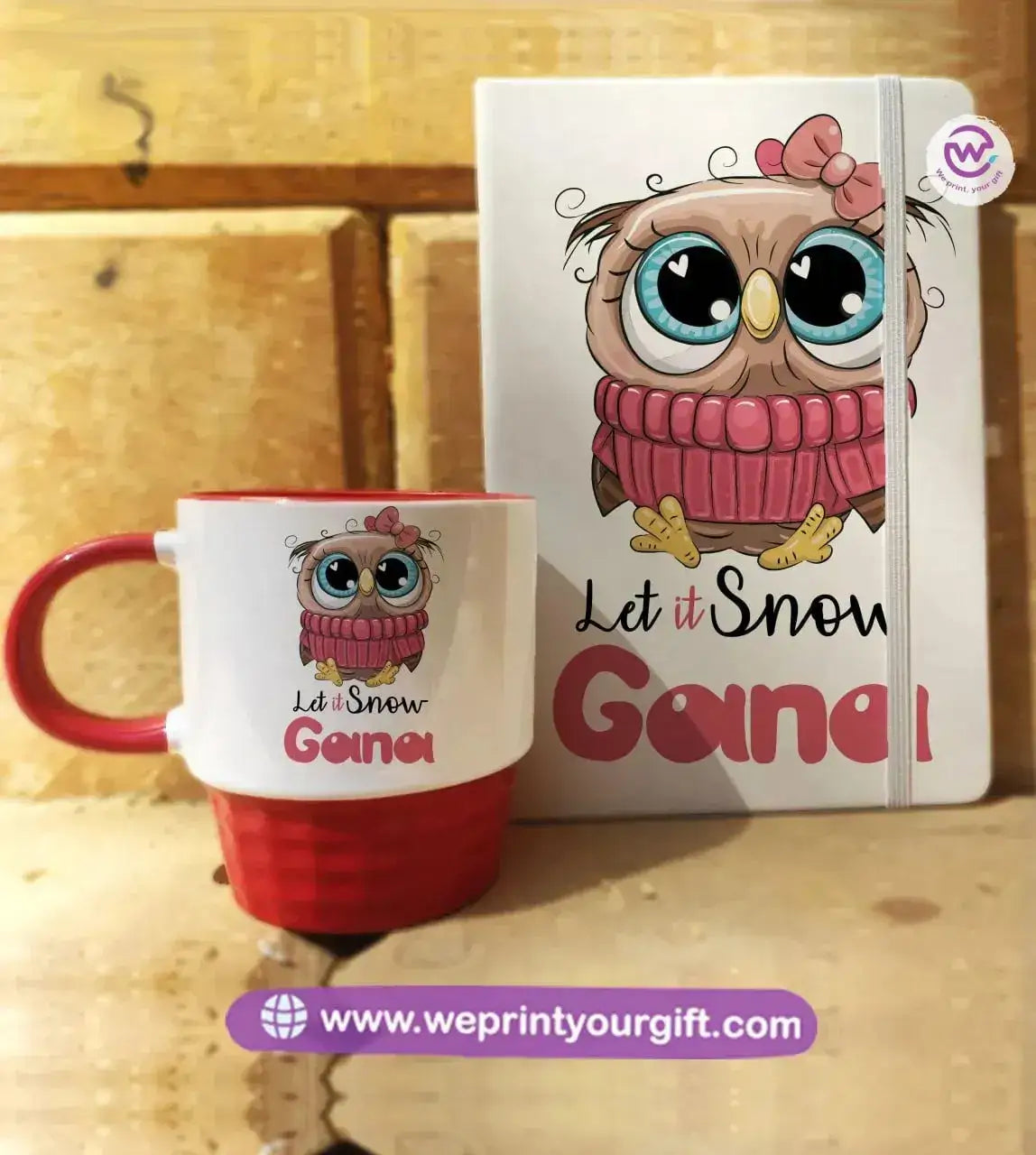 Christmas Set (Ribbed Mug + Rubber Notebook) - WE PRINT