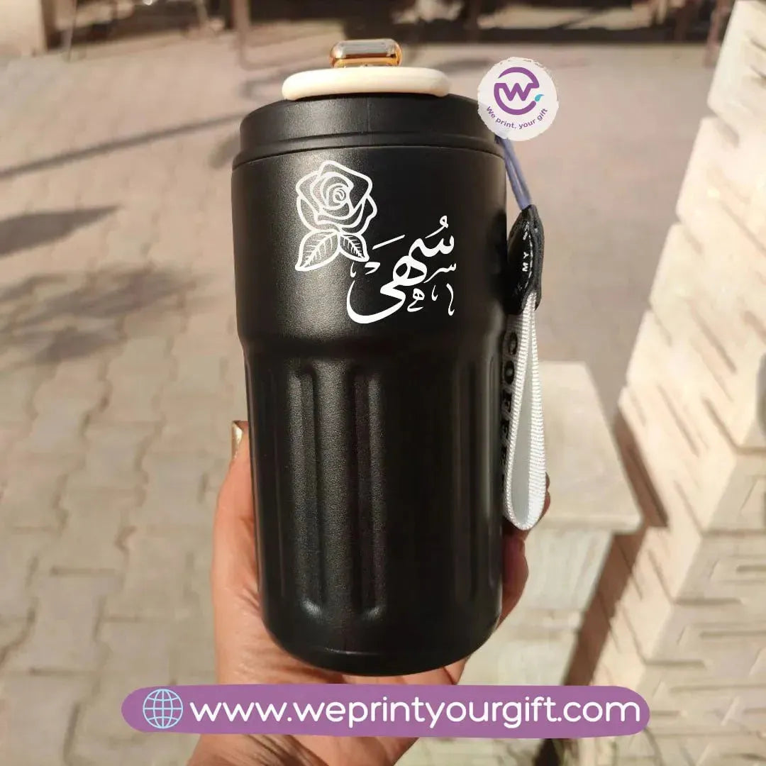 Coffee Mug With Temperature Display-Names - WE PRINT