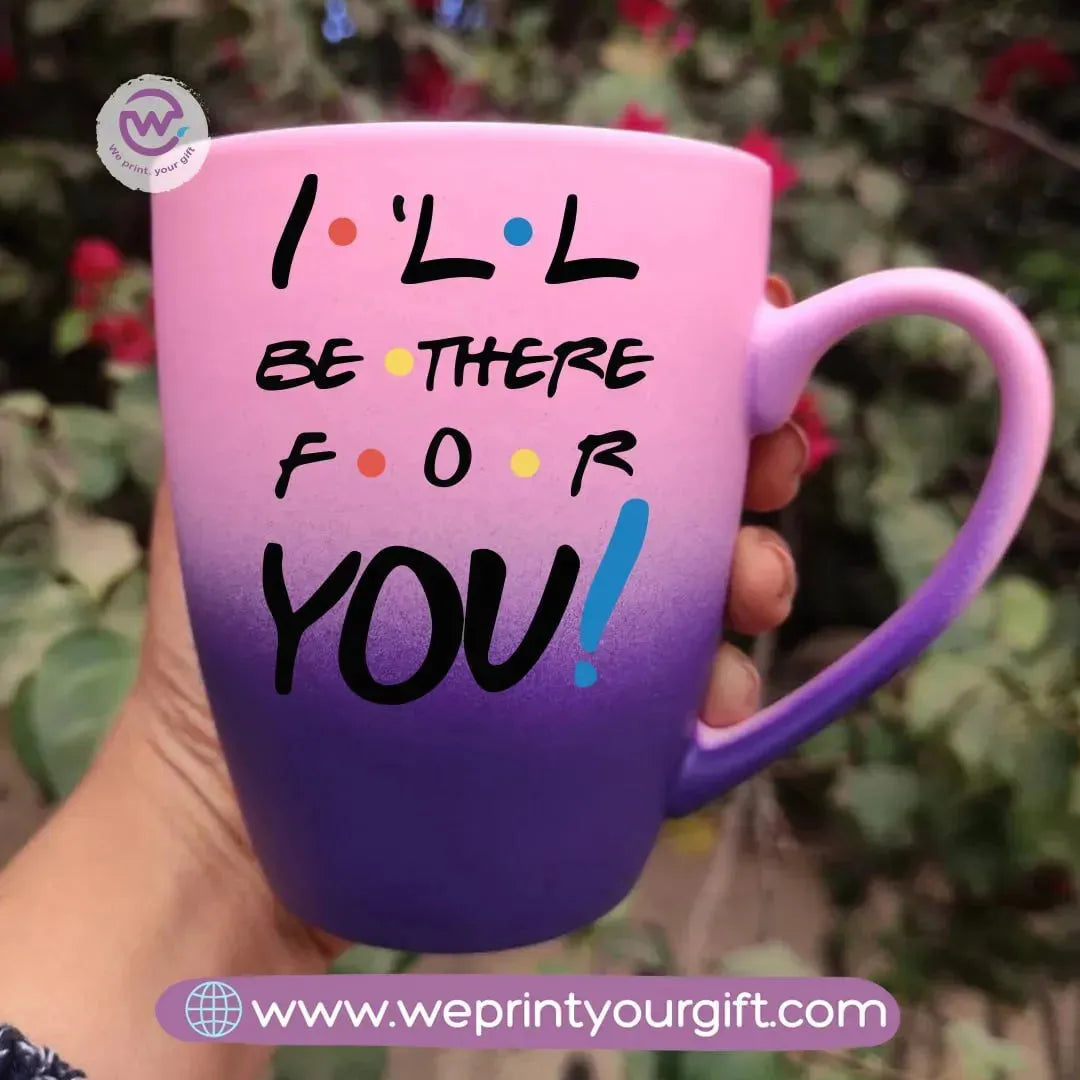 Colored Ceramic Mug- Friends - WE PRINT