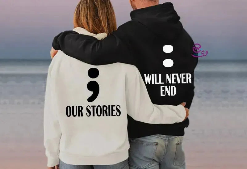 Couple Hoodie-English Quotes - WE PRINT