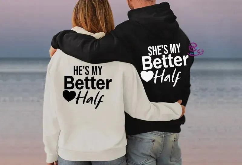 Couple Hoodie-English Quotes - WE PRINT