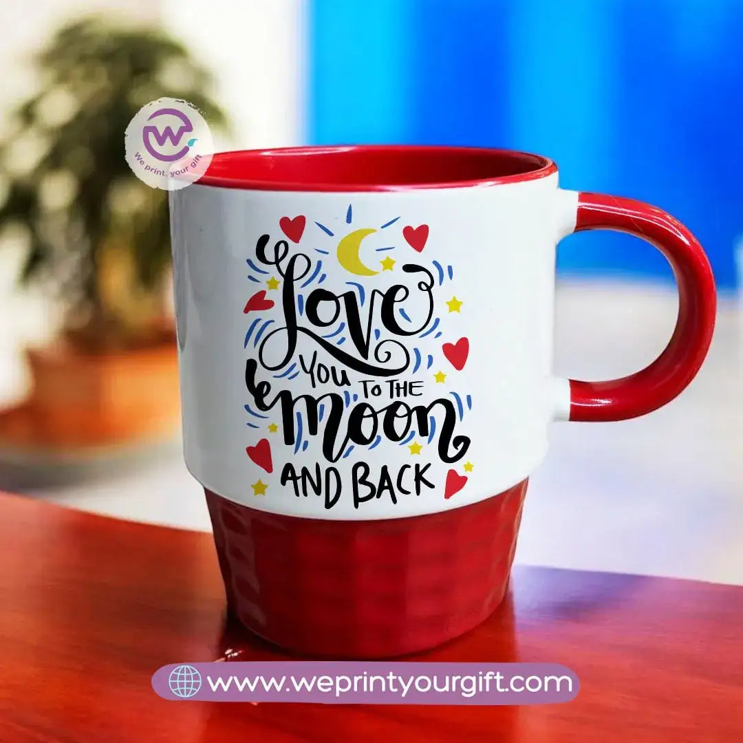 Custom Mug-Ribbed -Valentine - WE PRINT