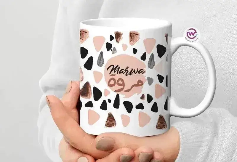 Custom personalized mugs -Names-C - WE PRINT