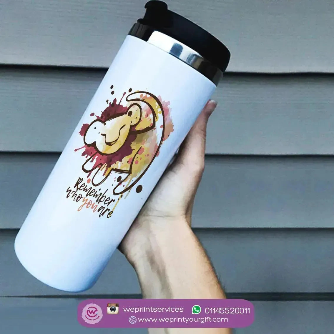 Custom Starbucks Mug - Stainless Steel - Lion King - WE PRINT