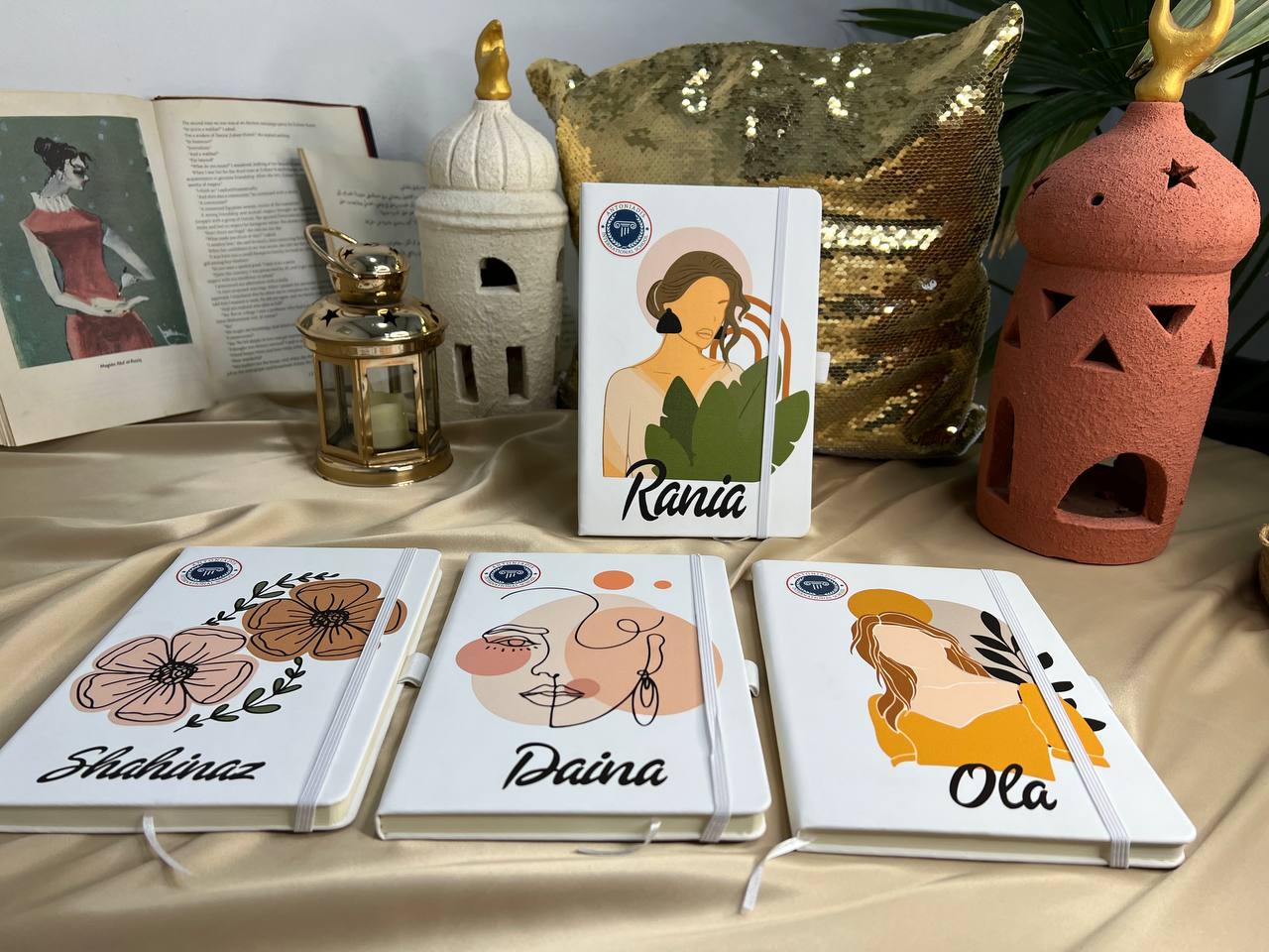 White Notebook with Elastic Band - Buy 2 Get 1 Free