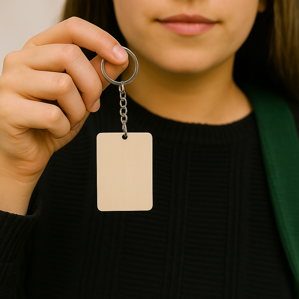 Wooden Keychain-Customization Options