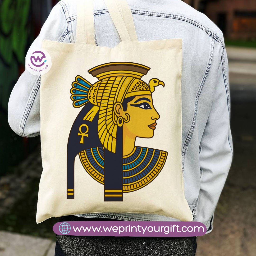 Egyptian Pharaonic Canvas Tote Bag