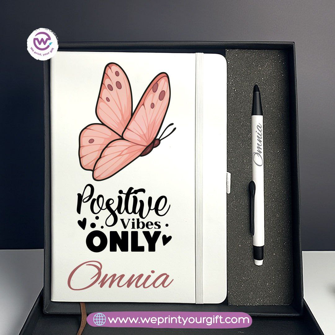 Digital Art Motivational Gift Box โ Personalized Notebook & Engraved Pen - WE PRINT