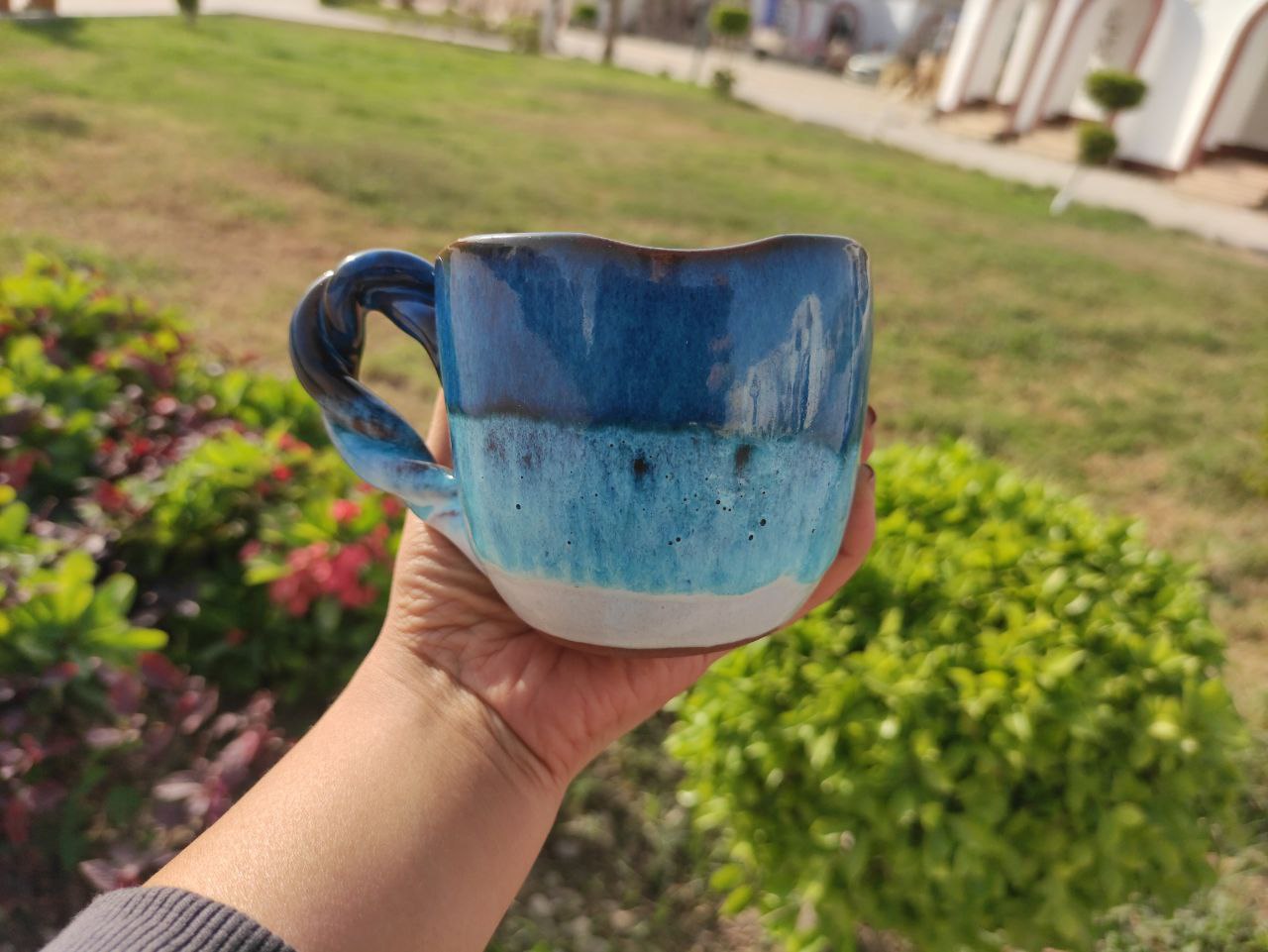 The Sea Handmade Pottery Mug – 300 ml- Customization Options