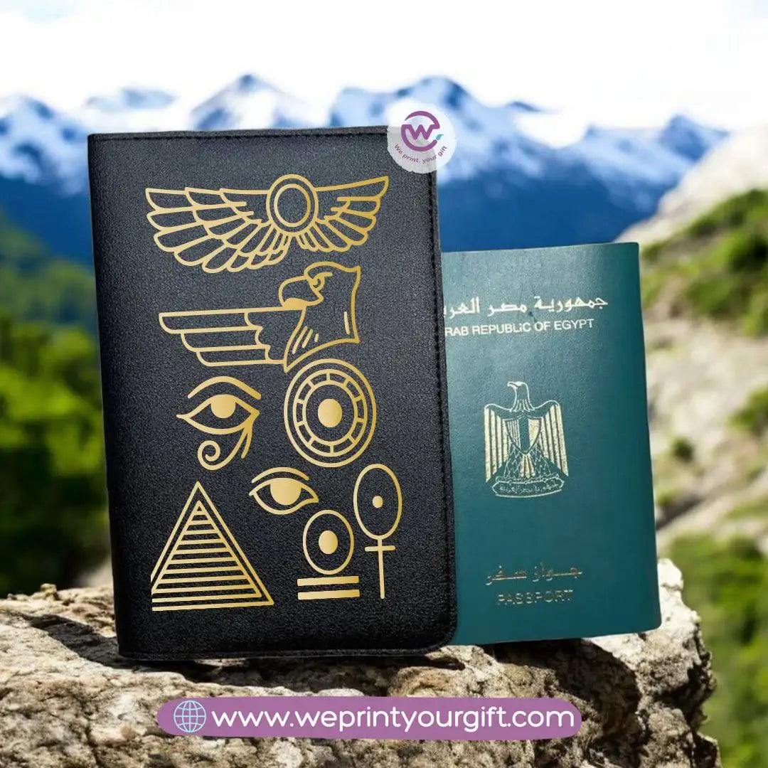 Egyptian Pharaonic Passport Cover – Artistic Travel Edition - WE PRINT