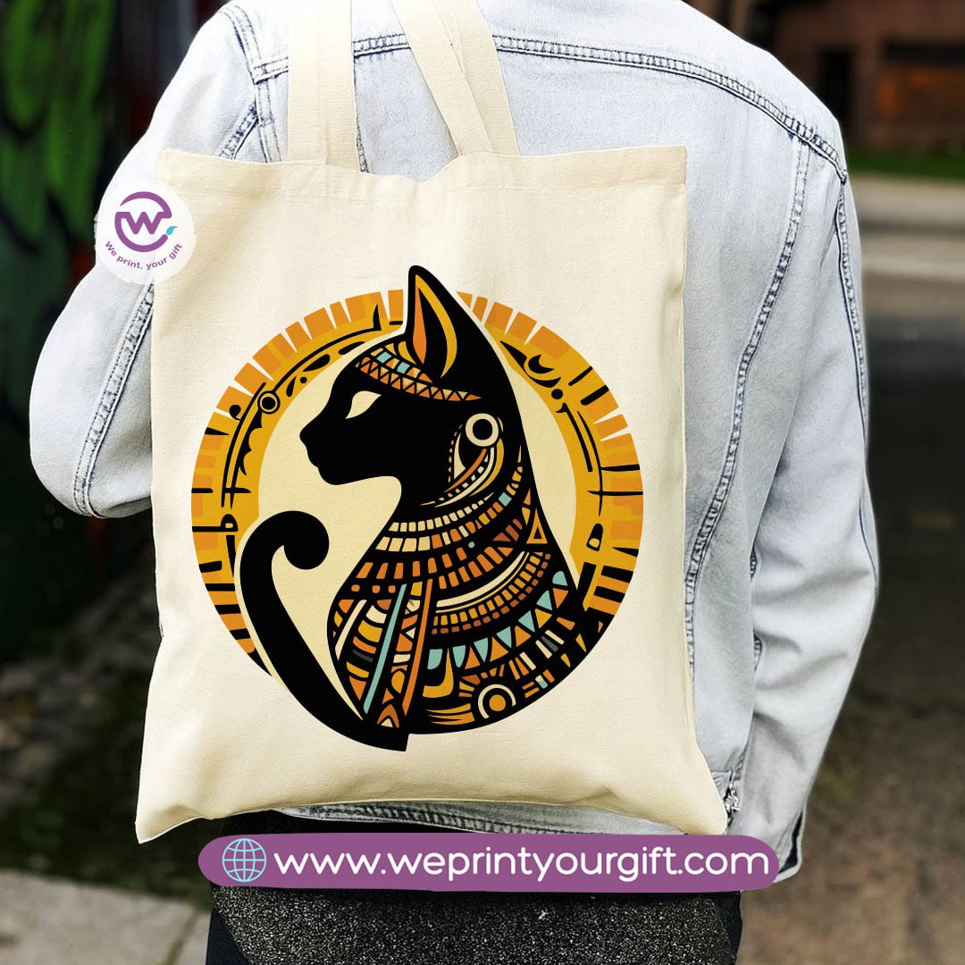 Egyptian Pharaonic Canvas Tote Bag