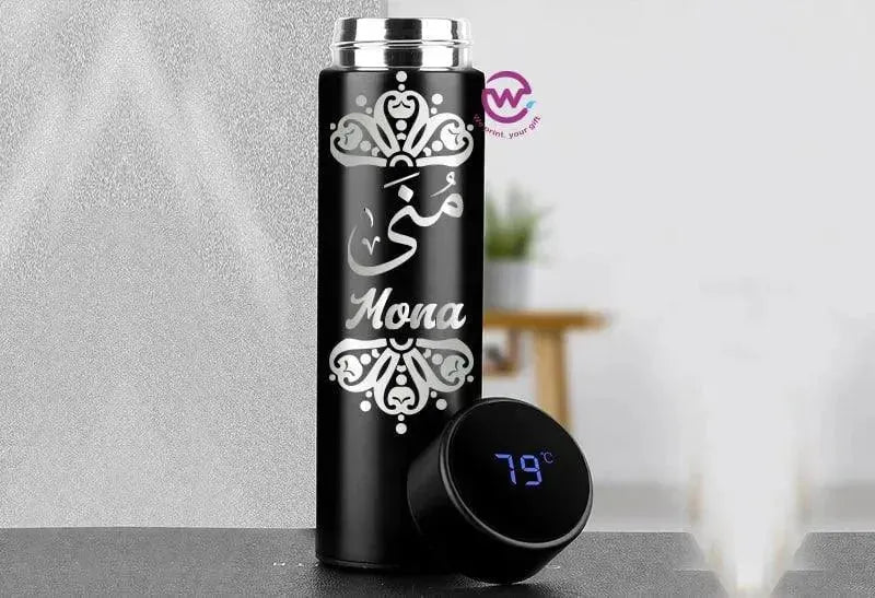 Digital Thermal Thermos - Arabic Name A - WE PRINT