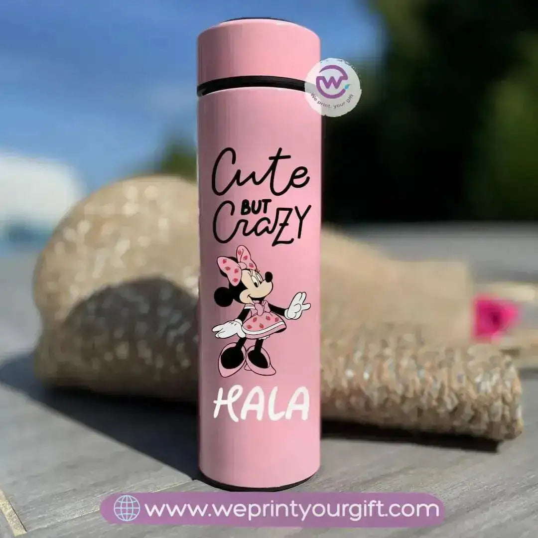 Digital Thermal Thermos-pink-Minnie mouse - WE PRINT