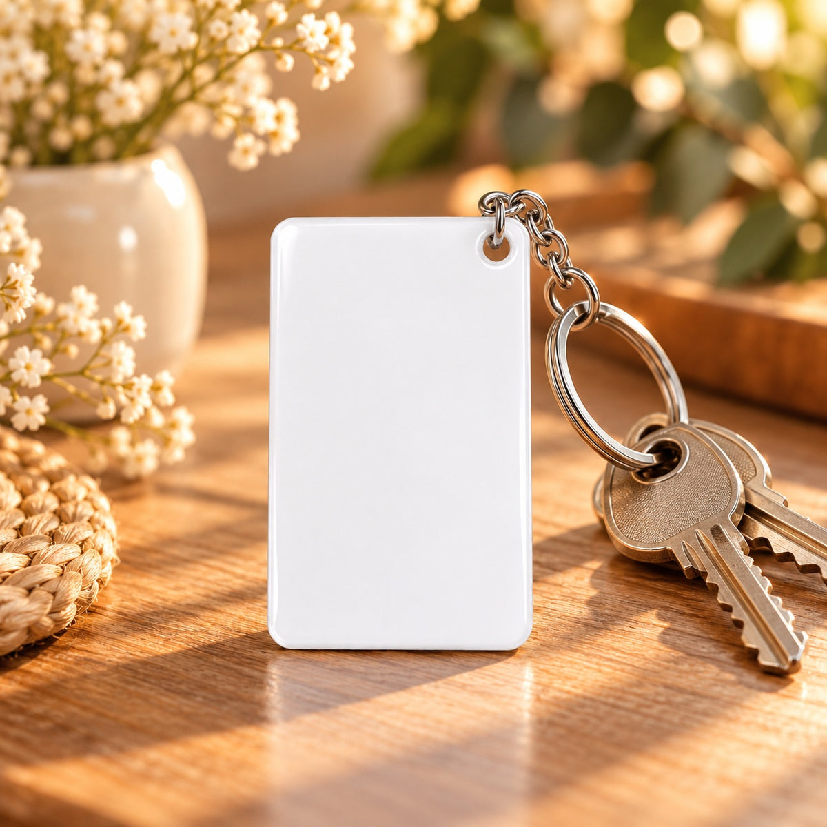 Clear Acrylic Keychain | Create Your Own Design (Round / Rectangle) -Customization Options
