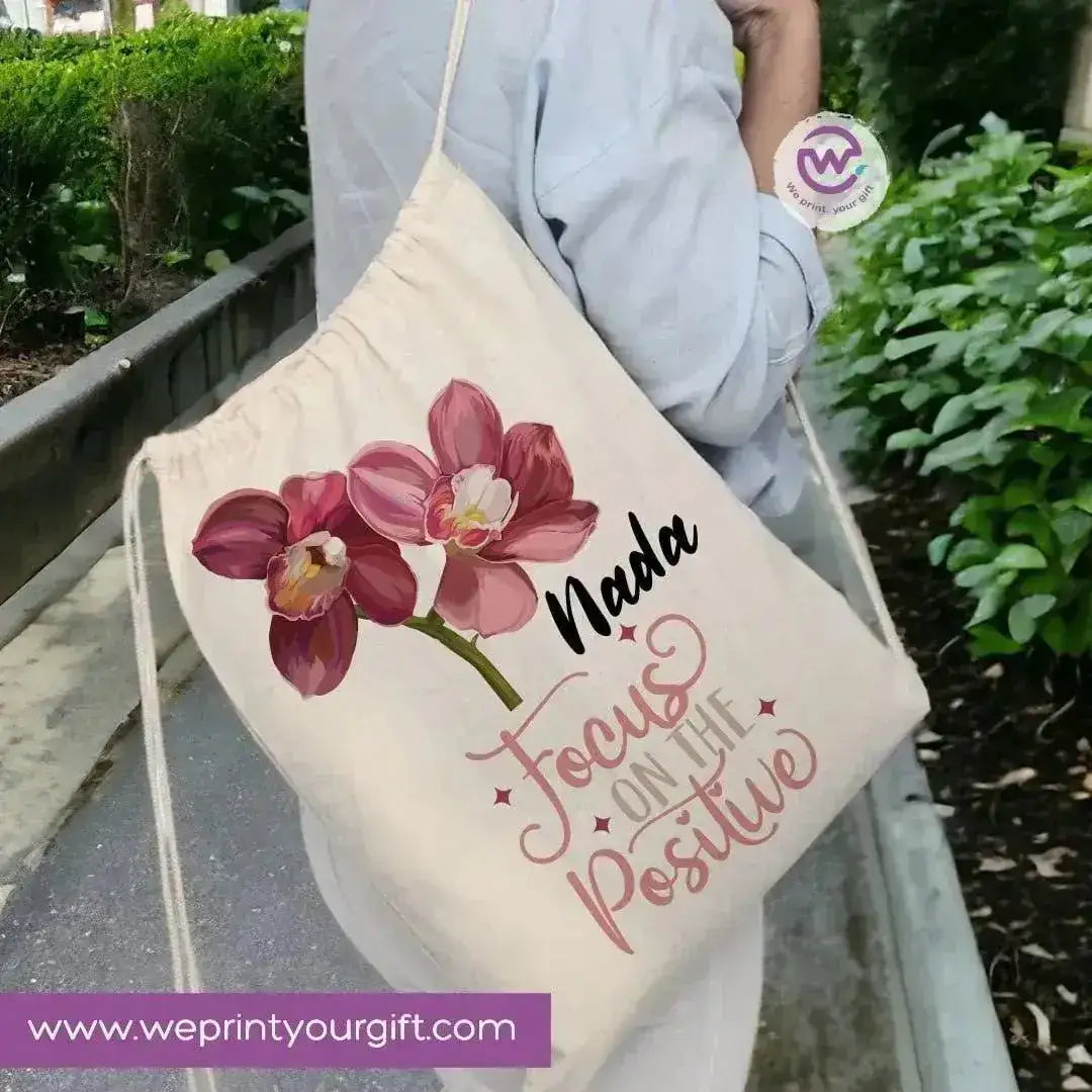 Drawstring Bag - Names-A - WE PRINT