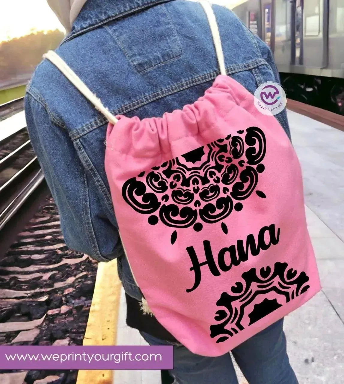 Drawstring Bag - Names-B - WE PRINT