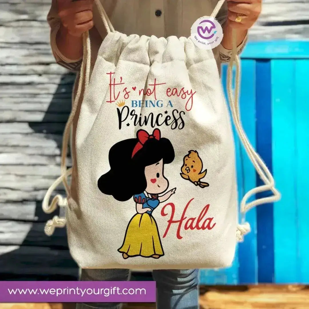 Drawstring Bag -princess - WE PRINT