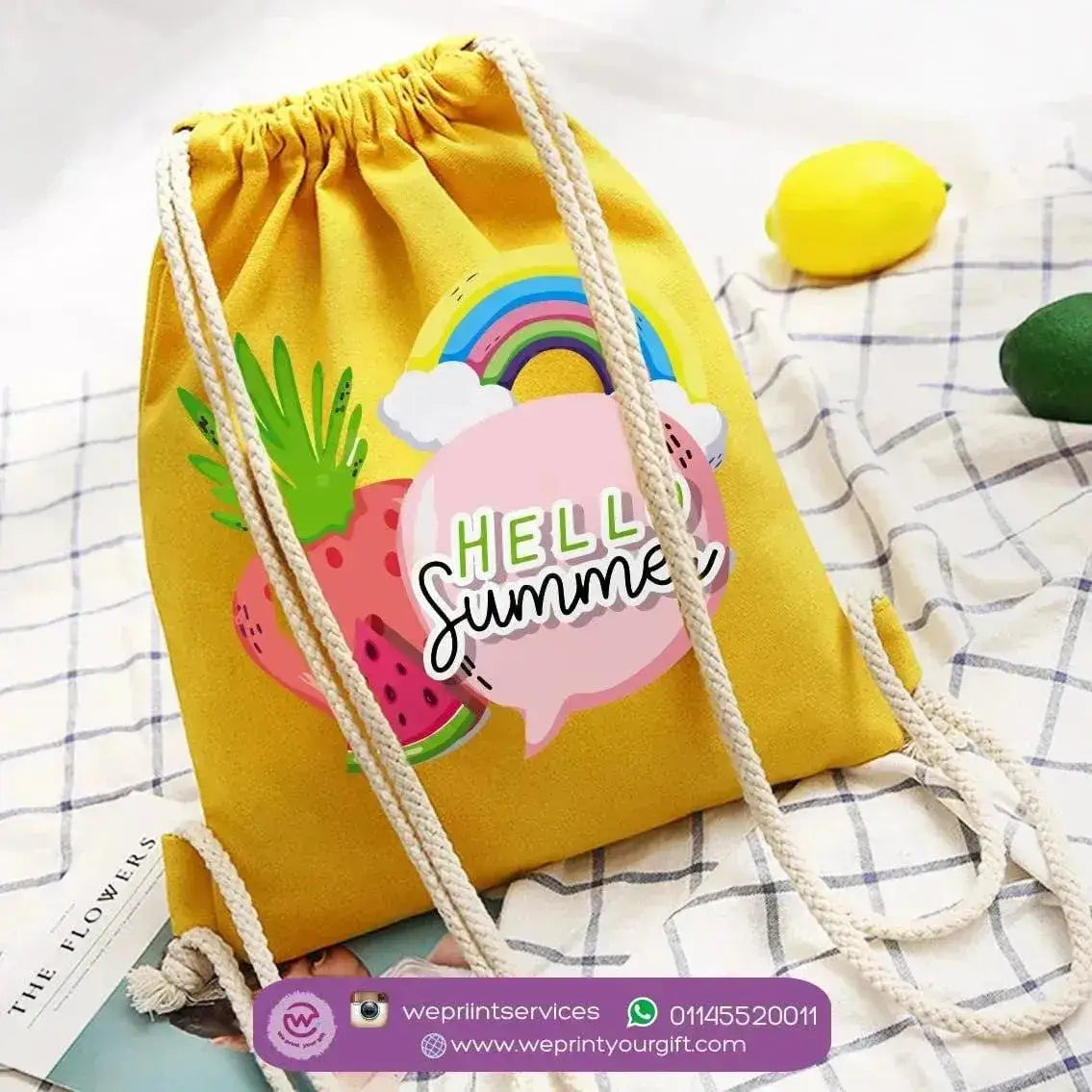 Drawstring Bag - Summer - WE PRINT