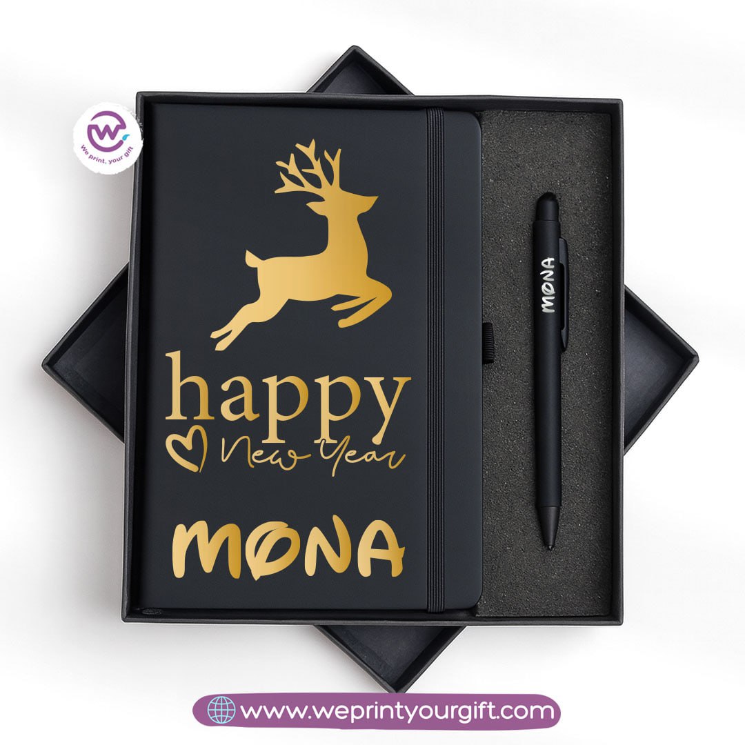 Christmas Special โ Personalized Notebook & Engraved Pen Gift Box