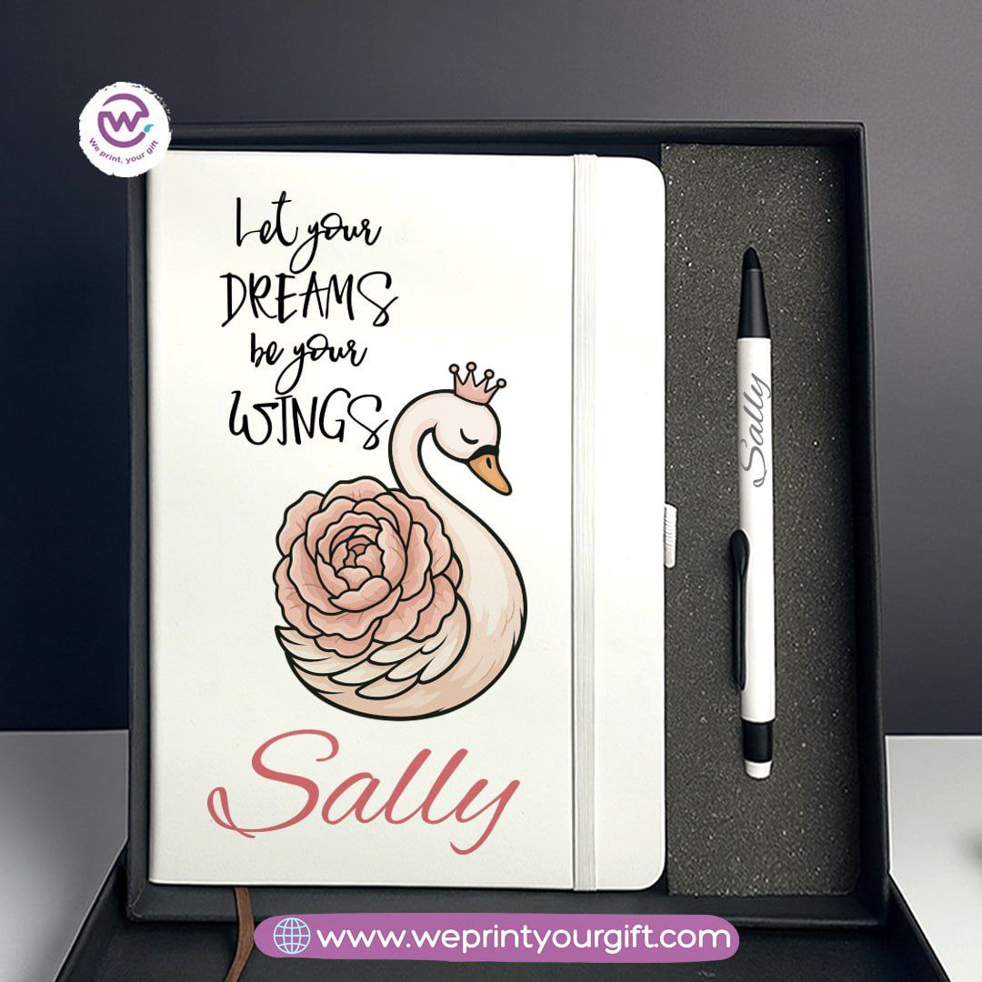 Digital Art Motivational Gift Box – Personalized Notebook & Engraved Pen - WE PRINT
