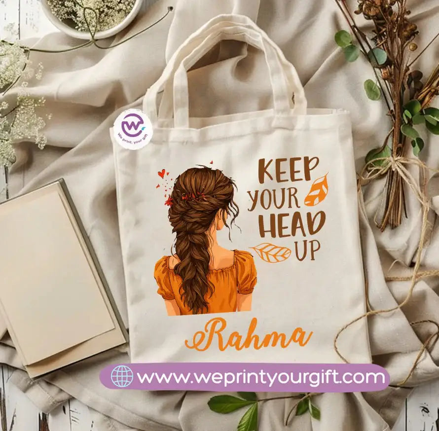 Retro Motivational Canvas Tote Bag – Vintage-Inspired Positive Quotes - WE PRINT