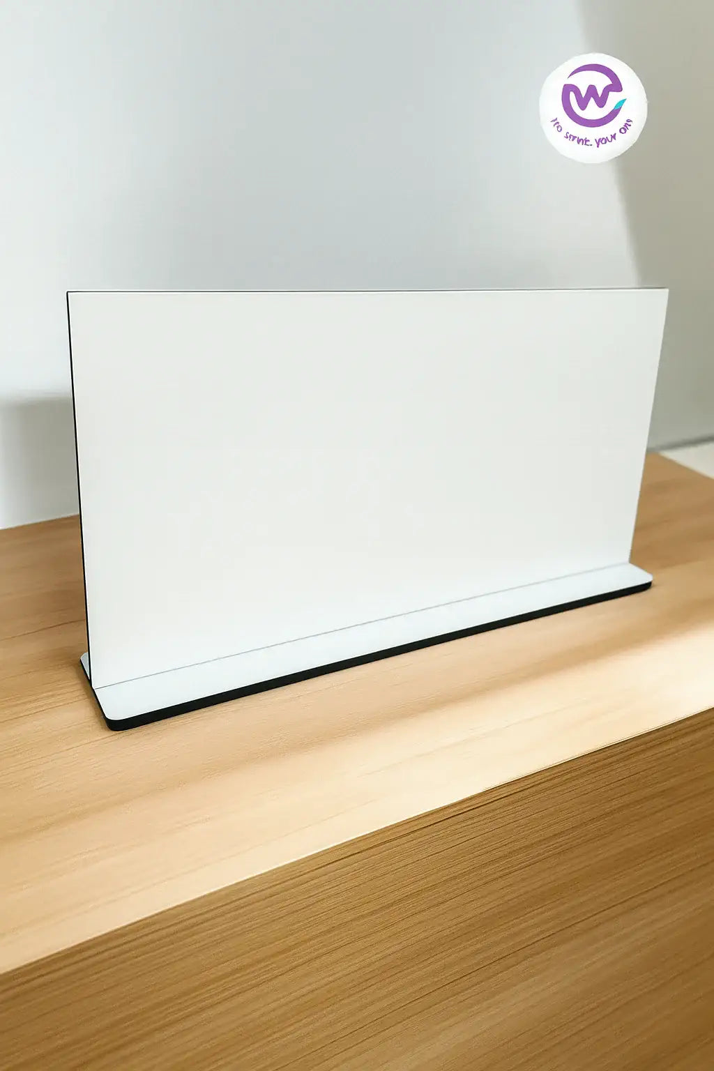 Desk Wooden Sign- Customization Options - WE PRINT