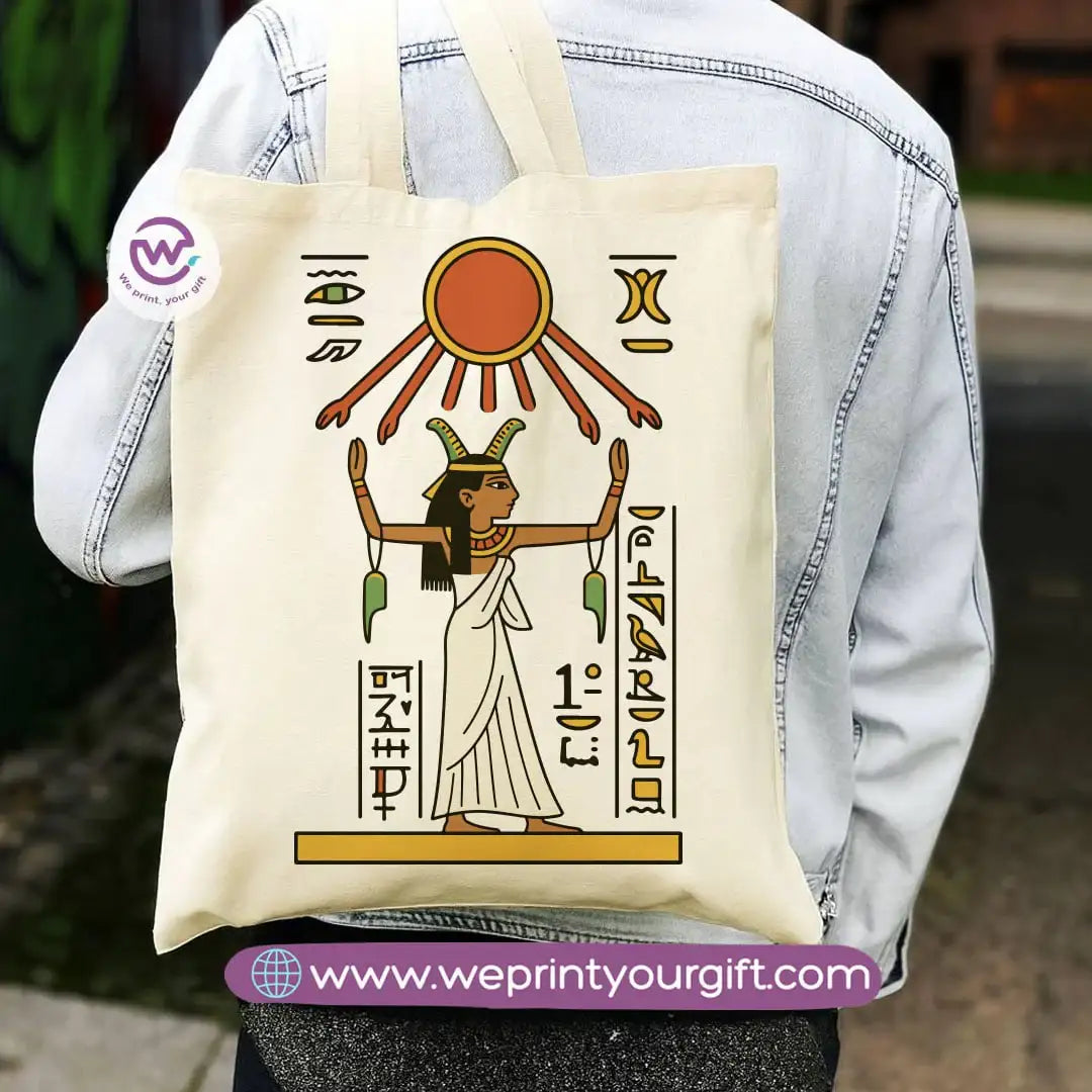 Egyptian Pharaonic Canvas Tote Bag - WE PRINT
