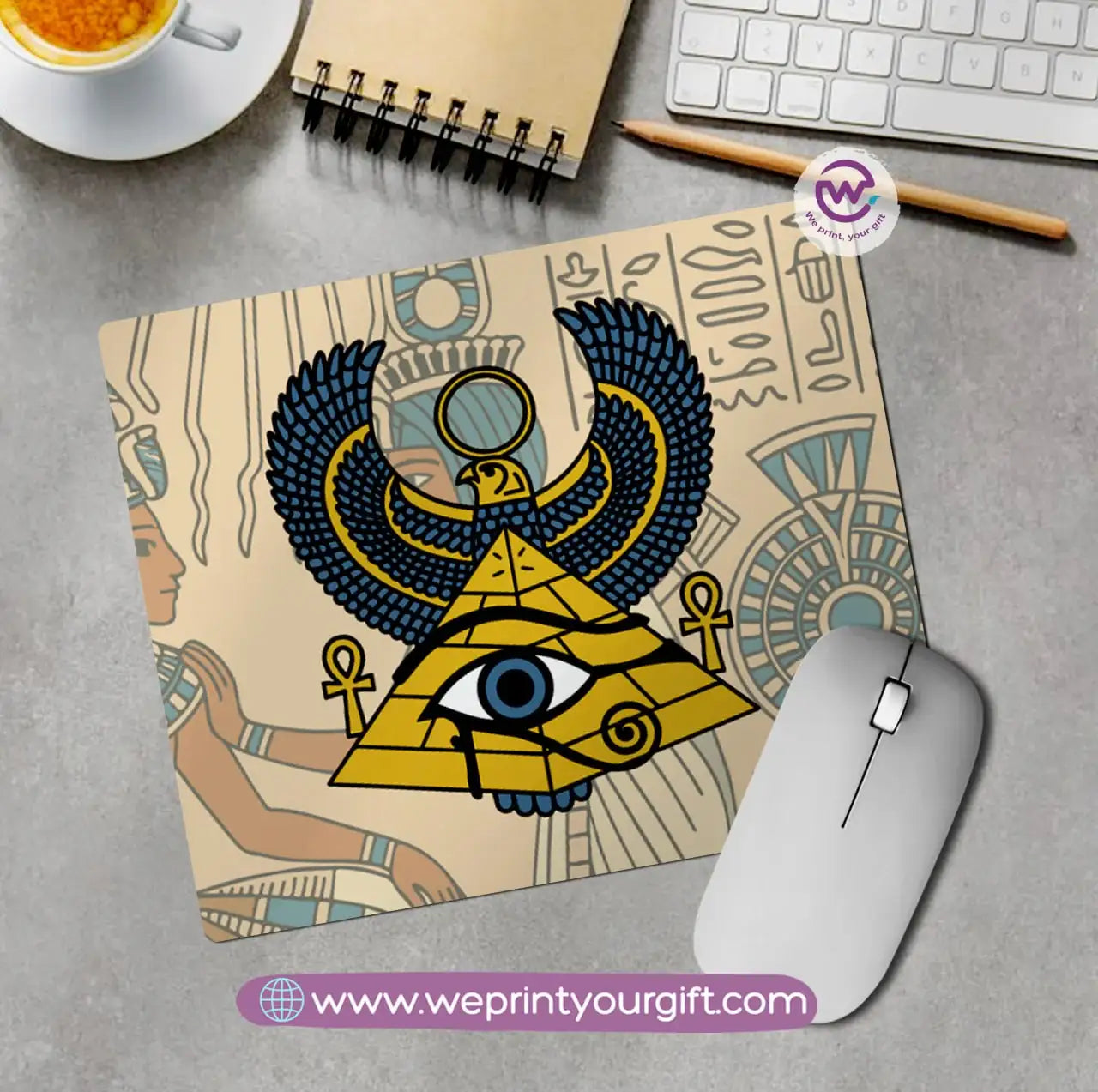 Egyptian Pharaonic Mouse Pad – Ancient Art Reimagined - WE PRINT