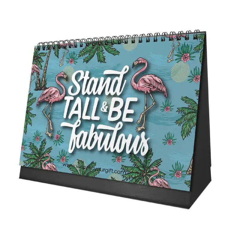 Flamingo Desk Calendar 2026 - WE PRINT