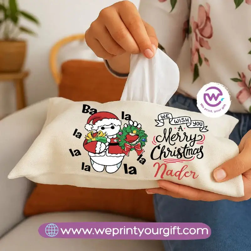 Personalized Fabric Tissue Holder – Christmas Designs - WE PRINT