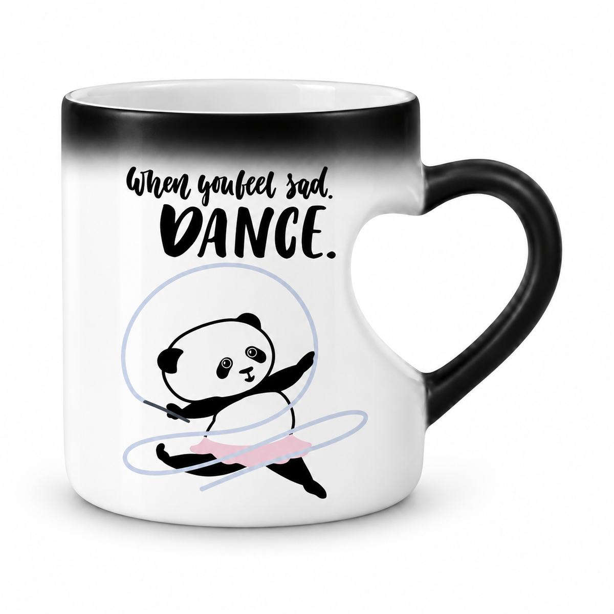 Magic Heart Handle Mug – Panda Designs | 350 ml
