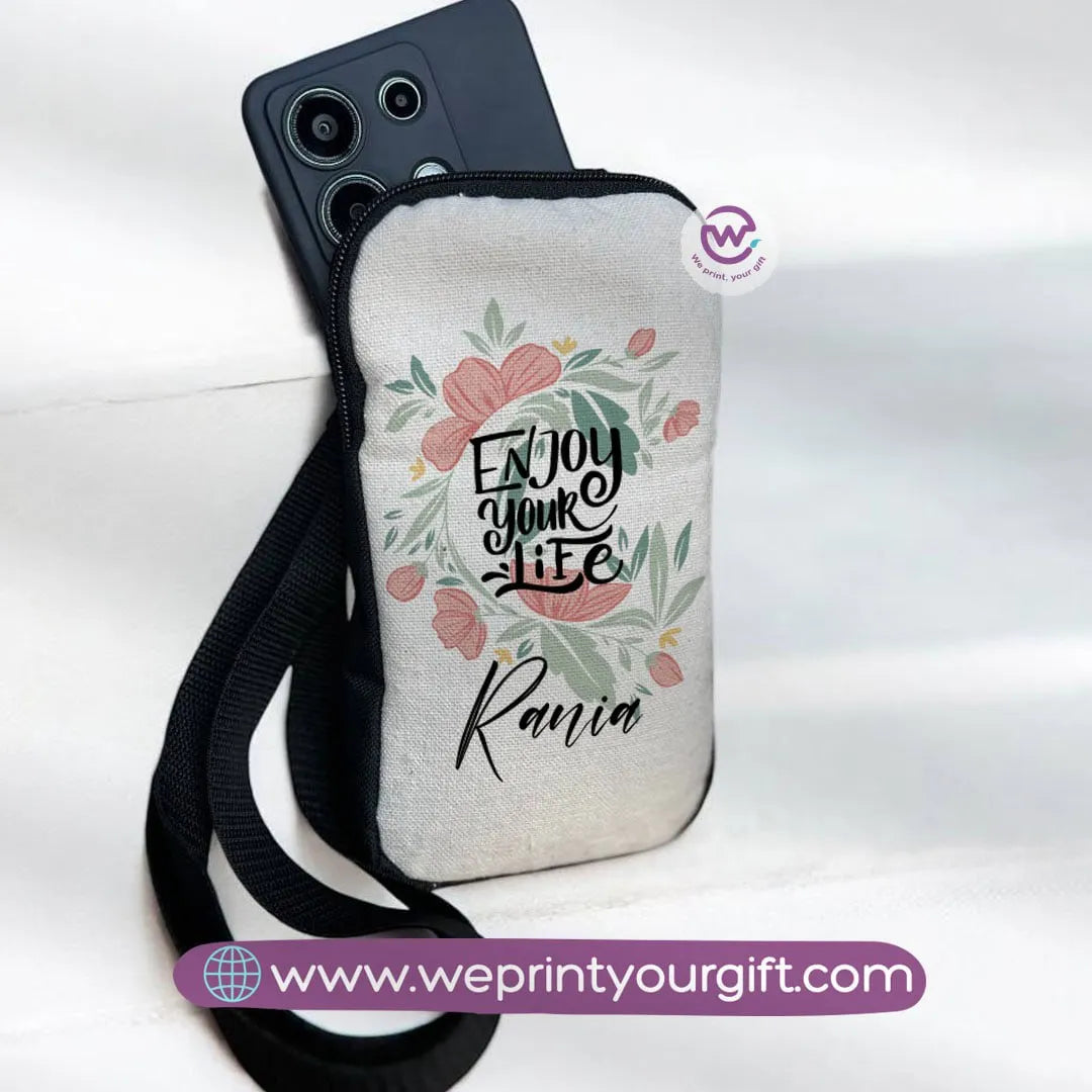 Fabric Mobile Cover - Flowers& Butterflies - WE PRINT