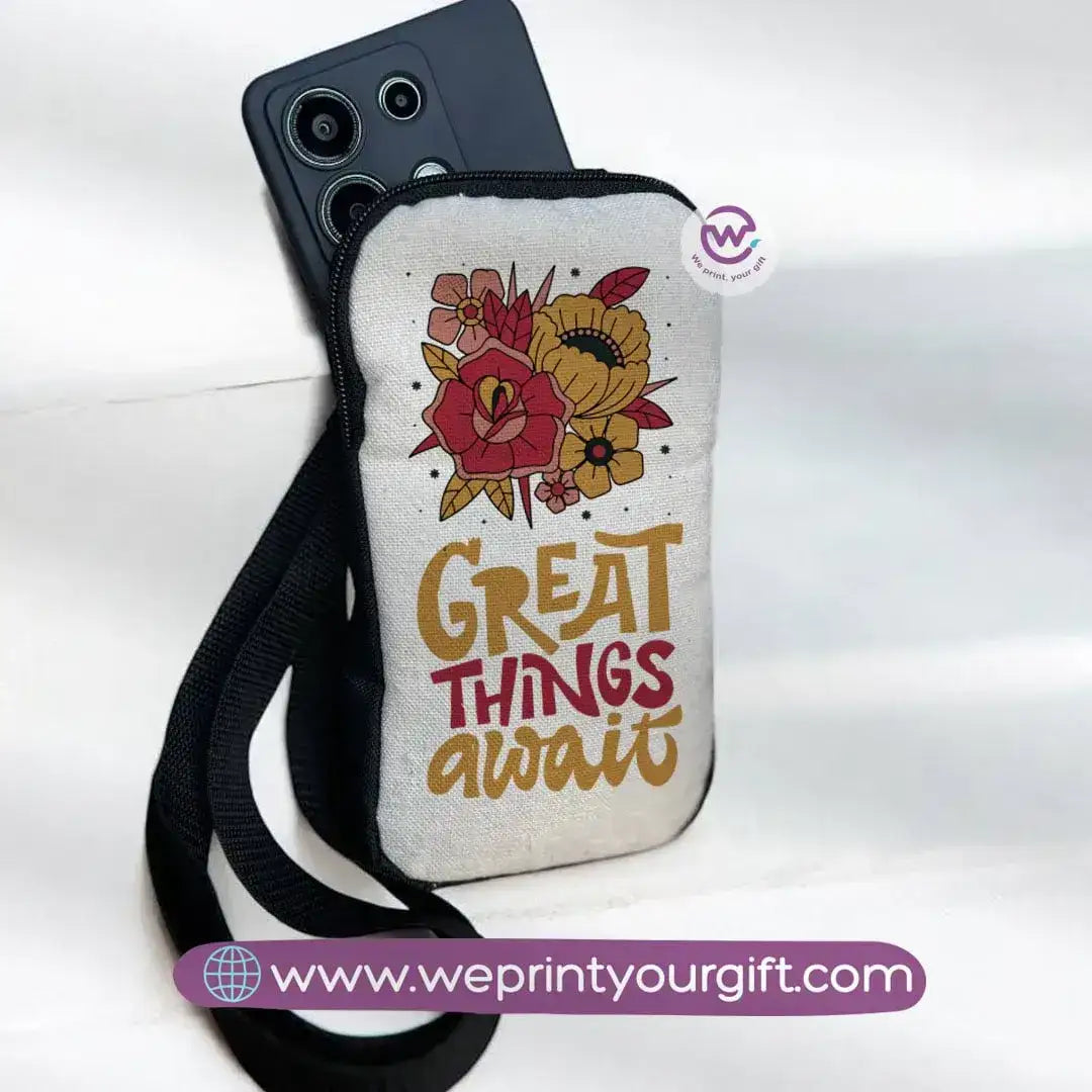 Fabric Mobile Cover - Flowers& Butterflies - WE PRINT