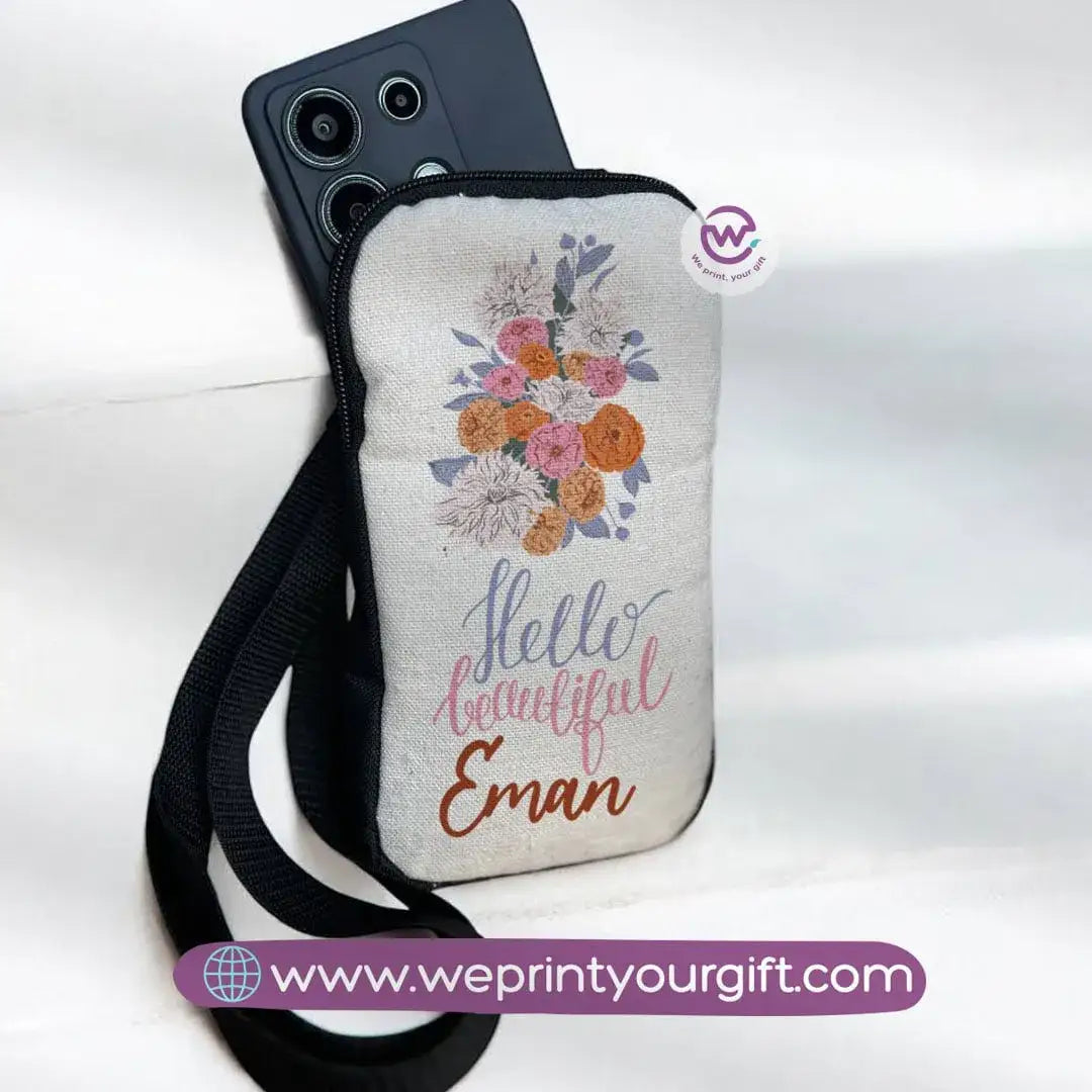 Fabric Mobile Cover - Flowers& Butterflies - WE PRINT