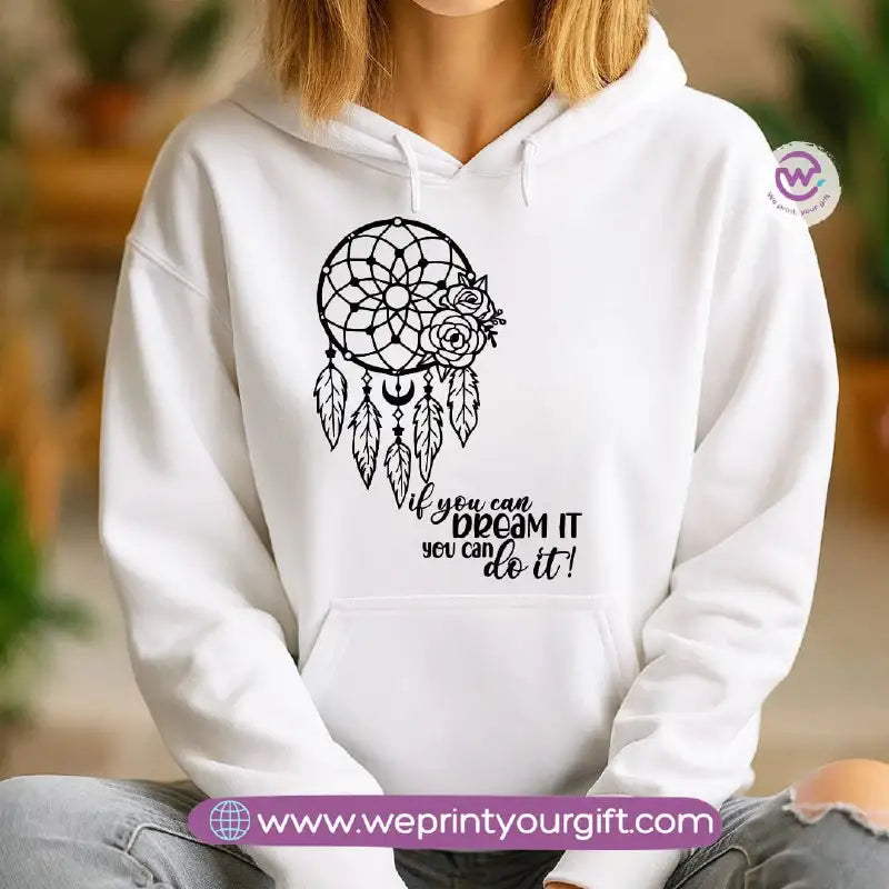 One Line Art Motivational Hoodie – Cotton Melton Unisex - WE PRINT