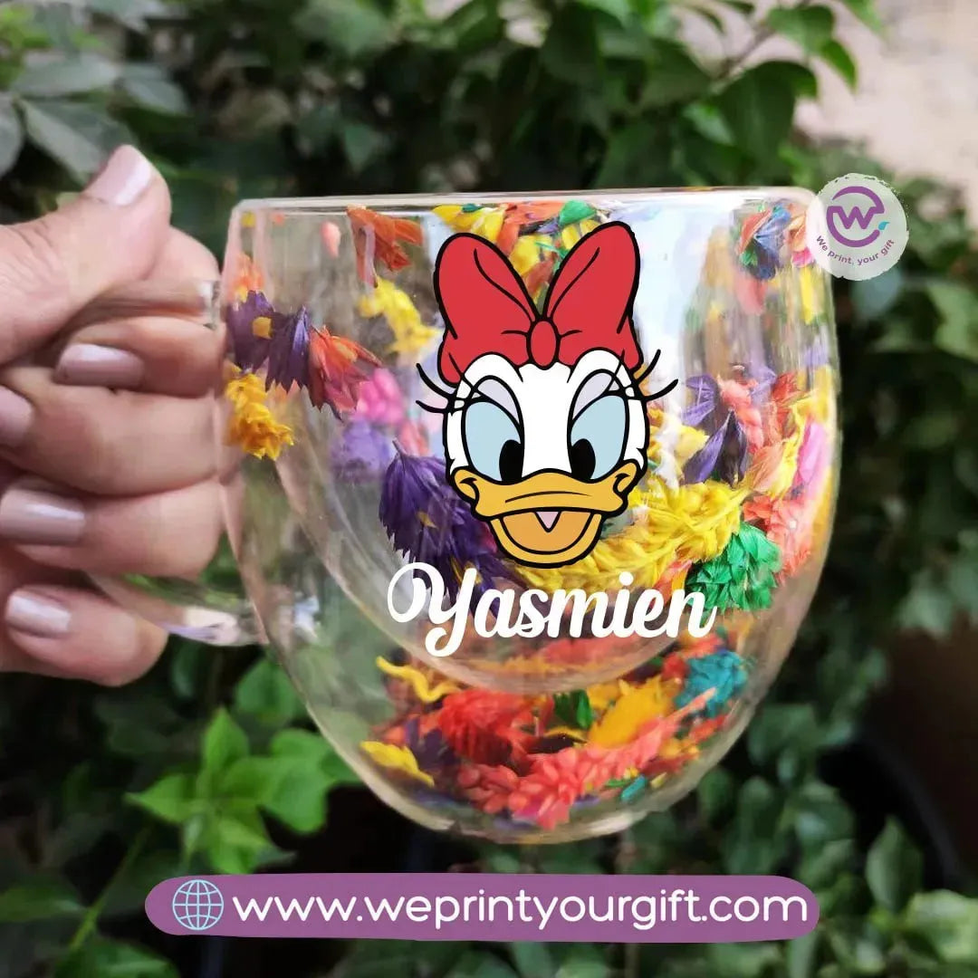 Floral Double Wall Mug-Christmas - WE PRINT