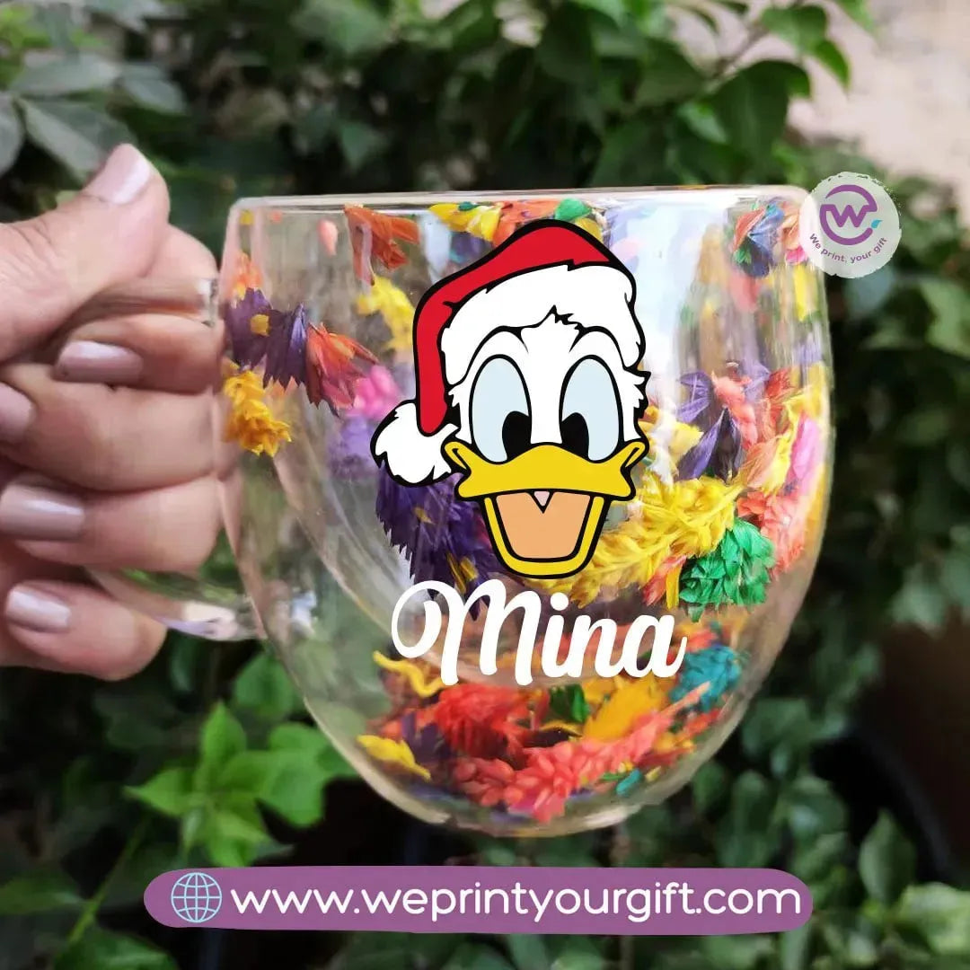 Floral Double Wall Mug-Christmas - WE PRINT