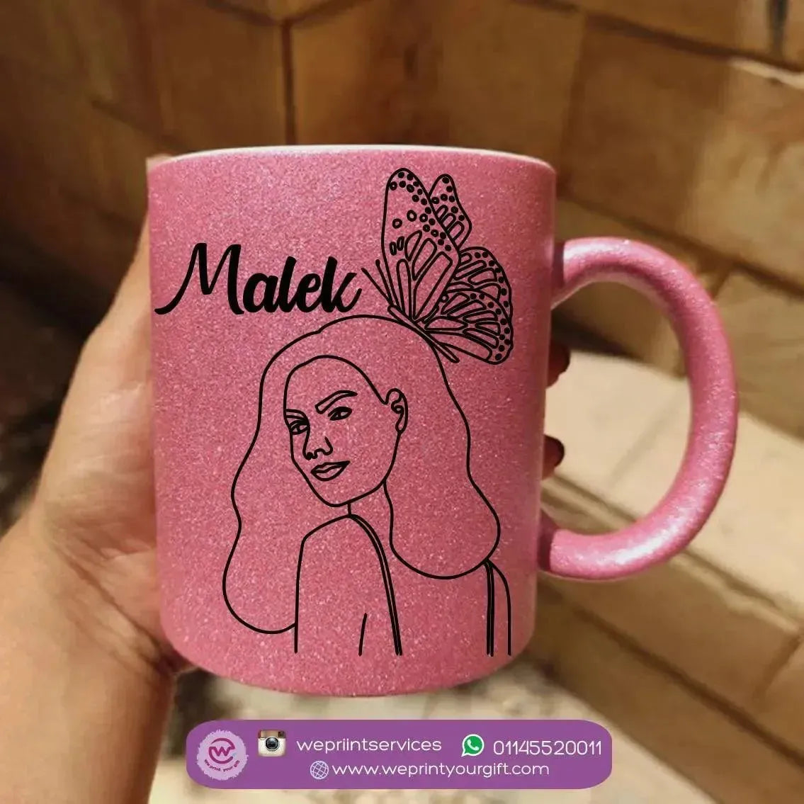 Glitter Mug - Faces - WE PRINT