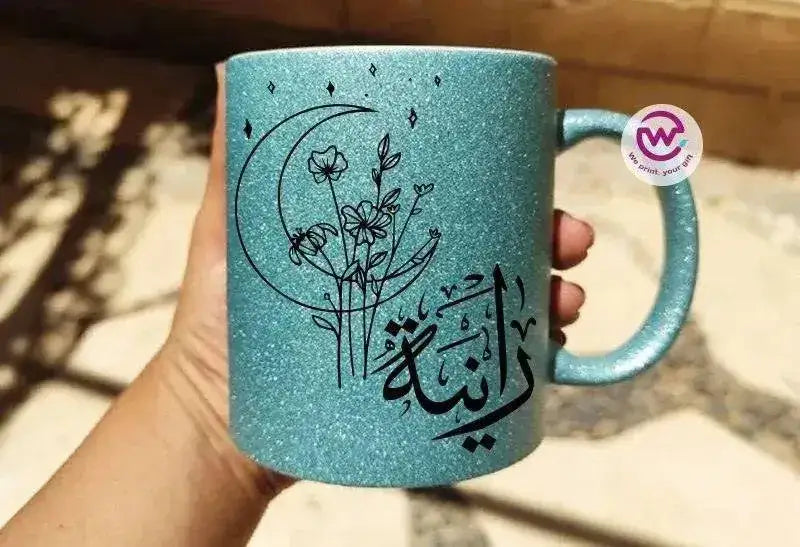 Glitter Mug -Names-A - WE PRINT