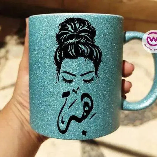 Glitter Mug -Names-A - WE PRINT