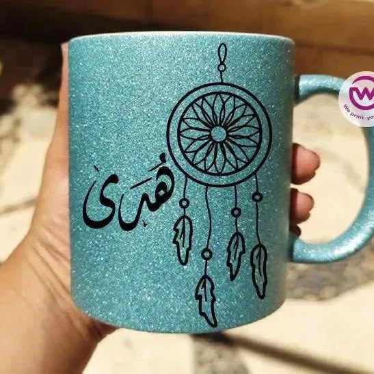 Glitter Mug -Names-A - WE PRINT