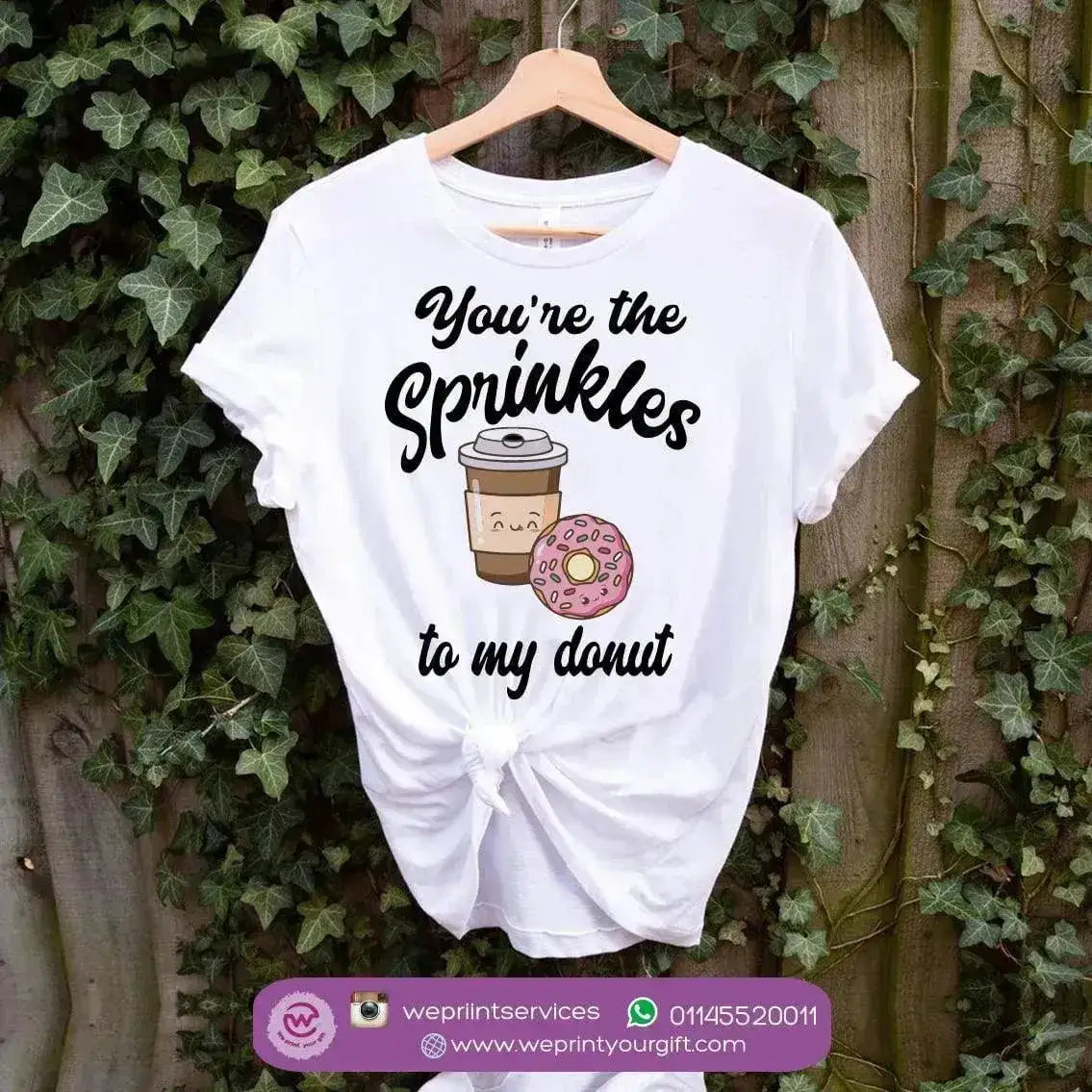 Half sleeve T-shirt- Donuts - WE PRINT
