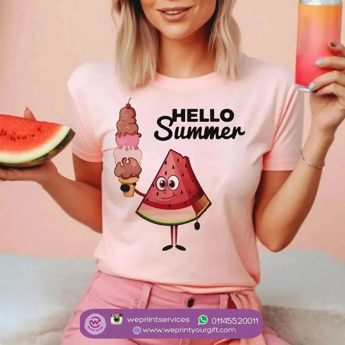 Half sleeve T-shirt- Summer-A - WE PRINT